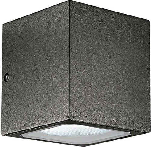 Applique-alluminio-Gea-Led-APO-GES170-LED-IP54-GX53-lampada-parete-moderna-biemissione-esterno