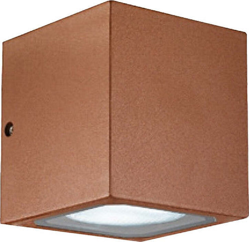 Applique-alluminio-Gea-Led-APO-GES172-LED-IP54-lampada-parete-classico-ruggine-cubo-esterno-Gx53