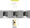Applique-alluminio-Gea-Led-HENK-Q-GES861N-LED-IP54-4000°K-fascio-regolabile-lampada-parete-biemissione-moderna-cubo-esterno