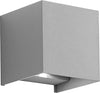Applique-alluminio-Gea-Led-HENK-Q-GES862C-LED-IP54-3000°K-fascio-regolabile-lampada-parete-biemissione-moderna-cubo-esterno