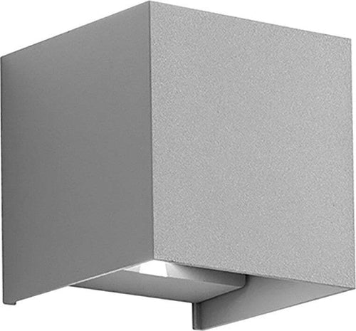 Applique-alluminio-Gea-Led-HENK-Q-GES862C-LED-IP54-3000°K-fascio-regolabile-lampada-parete-biemissione-moderna-cubo-esterno