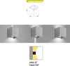 Applique-alluminio-Gea-Led-HENK-Q-GES862N-LED-IP54-4000°K-fascio-regolabile-lampada-parete-biemissione-moderna-cubo-esterno