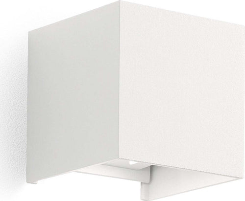 Applique-alluminio-Gea-Led-HENK-Q-GES865C-LED-IP65-3000°K-fascio-regolabile-lampada-parete-biemissione-moderna-cubo-esterno