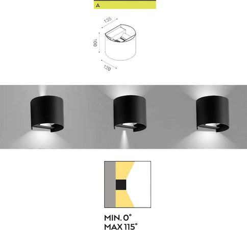 Applique-alluminio-Gea-Led-HENK-R-GES873C-LED-IP54-fascio-regolabile-lampada-parete-biemissione-moderna