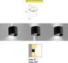 Applique-alluminio-Gea-Led-HENK-R-GES873N-LED-IP54-fascio-regolabile-lampada-parete-biemissione-moderna
