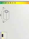 Applique-alluminio-Gea-Led-SHIN-B-GES913-GU10-LED-IP44-lampada-parete-biemissione-moderno