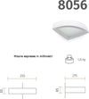 Applique-angolare-gesso-Belfiore-9010-ERIDA-ANGLE-8056.3070-LED-lampada-parete-angolo