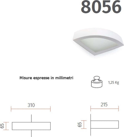 Applique-angolare-gesso-Belfiore-9010-ERIDA-ANGLE-8056.3070-LED-lampada-parete-angolo