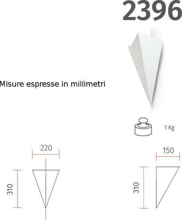 Applique-angolo-gesso-Belfiore-9010-EMPHIS-2396.44-E27-LED-lampada-parete-angolo-interno-IP20