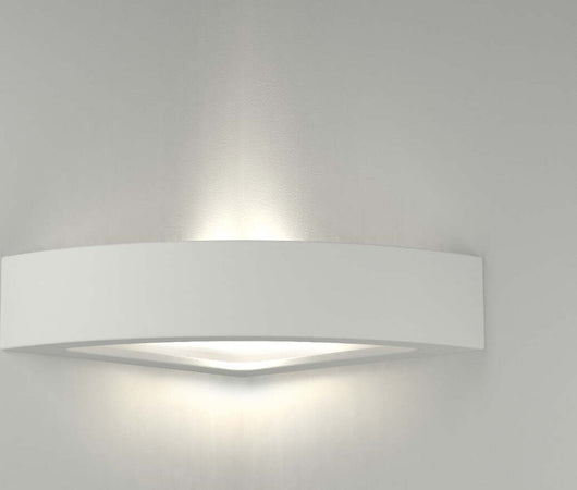 Applique-angolo-gesso-Belfiore-9010-ERIDA-ANGLE-8056.42-E27-LED-biemissione-lampada-parete