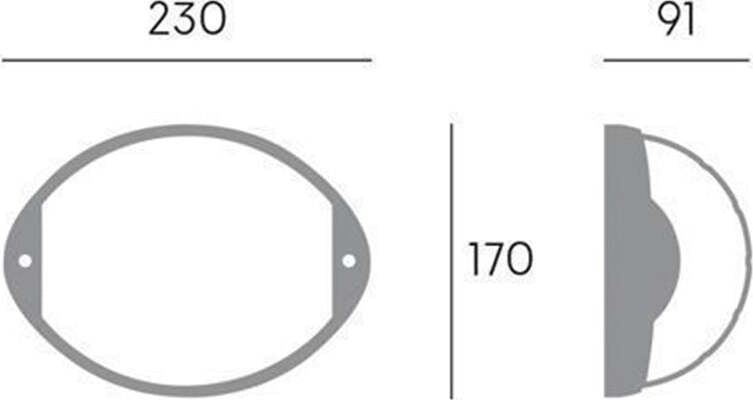 Applique-Aperta-Contemporanea-Coco-Alluminio-Grafite-1-Luce-Led-7W-4000K