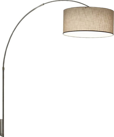 Applique-arco-Illuminando-BOING-CILINDRO-AP-G-48-E27-LED-lampada-parete-telescopica-paralume-tessuto