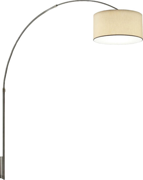 Applique-arco-Illuminando-BOING-CILINDRO-AP-P-43-E27-LED-lampada-parete-telescopica-paralume-tessuto