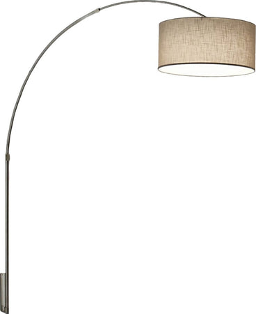 Applique-arco-Illuminando-BOING-CILINDRO-AP-P-43-E27-LED-lampada-parete-telescopica-paralume-tessuto