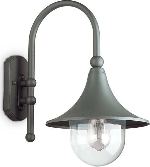 Applique-Arco-Rustica-Country-Cima-Alluminio-Antracite-1-Luce-E27