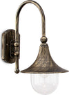 Applique-Arco-Rustica-Country-Cima-Alluminio-Nero-1-Luce-E27