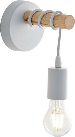 Applique Arizona Bianco 1Xe27 14,5X18Cm Illuminazione/Illuminazione per interni/Illuminazioni per pareti/Applique Led Mall Home - Napoli, Commerciovirtuoso.it