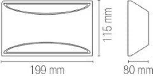 Applique-Astron-Bianco-1Xg9-19,9X11,5X8Cm