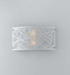 Applique Batik Bianco 2Xe14 32X17X9Cm Illuminazione/Illuminazione per interni/Illuminazioni per pareti/Applique Led Mall Home - Napoli, Commerciovirtuoso.it