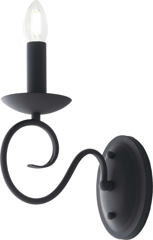 Applique Beatrice Antracite 1Xe14 11X15,5X25Cm Illuminazione/Illuminazione per interni/Illuminazioni per pareti/Applique Led Mall Home - Napoli, Commerciovirtuoso.it