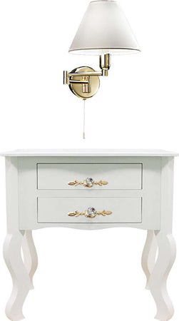 Applique-braccetti-orientabili-Perenz-DOME-HOTEL-4016-OD-E14-LED-paralume-tessuto-lampada-parete