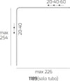 Applique-braccio-arco-moderna-Top-Light-CORNER-1189-B7-E27-LED-metallo-lampada-parete