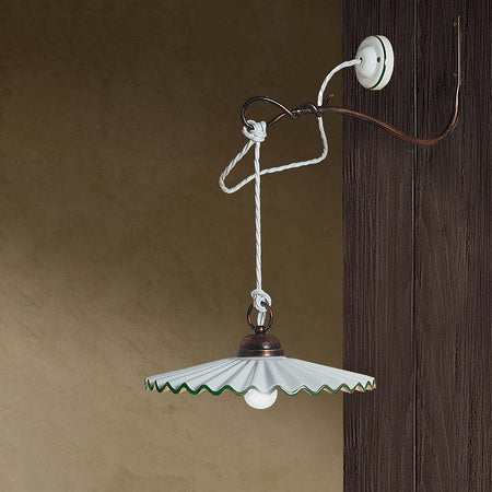 Applique-Braccio-Classica-L'Aquila-Metallo-Ceramica-Nero-Sfumato-Rame-1-Luce-E27