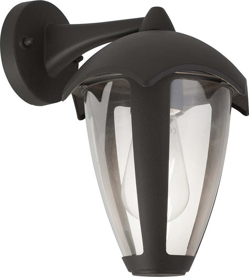 Applique-Campanula-Alluminio-Grigio-Policarbonato-Trasparente-1-Luce-E27