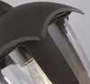 Applique-Campanula-Alluminio-Grigio-Policarbonato-Trasparente-1-Luce-E27
