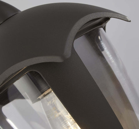 Applique-Campanula-Alluminio-Grigio-Policarbonato-Trasparente-1-Luce-E27
