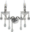 Applique-Candelabro-Gocce-Pendenti-Cristallo-Acrilico-2-Bracci-Attacco-E14-E35