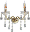 Applique Candelabro Gocce Pendenti Cristallo Acrilico 2 Bracci Attacco E14 E35 Illuminazione/Illuminazione per interni/Illuminazioni per pareti/Applique candelabro Trade Shop italia - Napoli, Commerciovirtuoso.it
