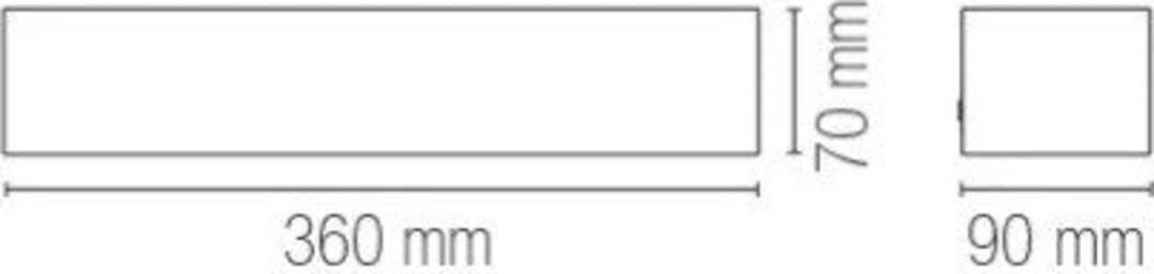 Applique-Candida-Bianco-2Xe14-36X9X7Cm