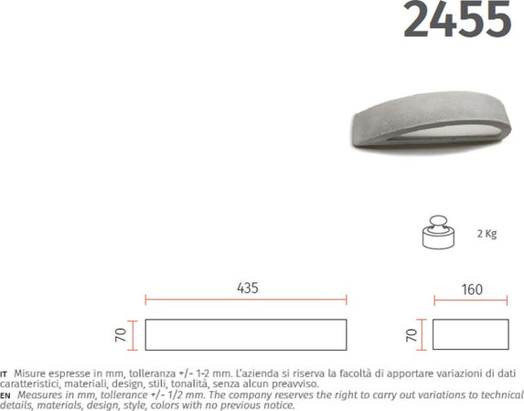 Applique-cemento-Belfiore-9010-ERIDA-CEM-2455.3072-LED-lampada-parete