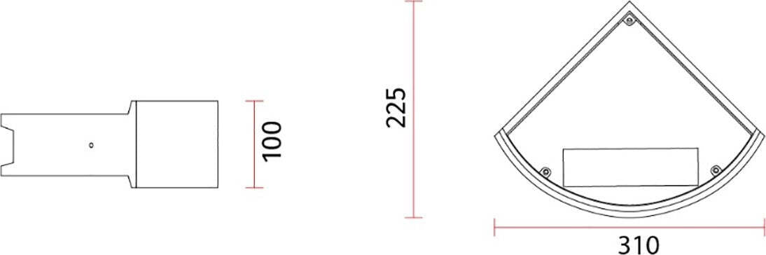 Applique-cemento-Belfiore-9010-GHIGLIA-ANGLE-CEM-2489B-3080-LED-lampada-parete
