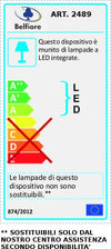 Applique-cemento-Belfiore-9010-GHIGLIA-ANGLE-CEM-2489B-3080-LED-lampada-parete