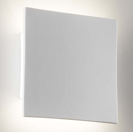 Applique-ceramica-Belfiore-9010-PERSIA-8672B-3080-LED-verniciabile-lampada-parete