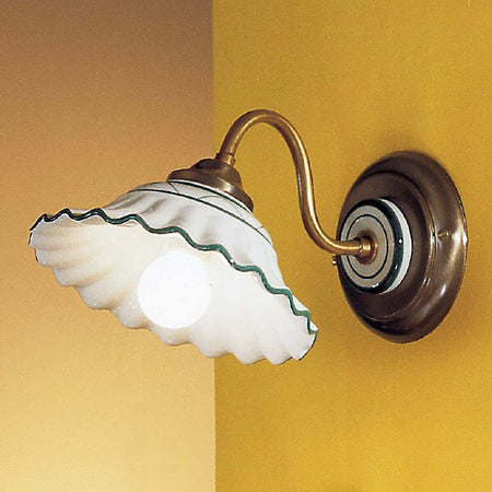 Applique-ceramica-Due-P-2382-AP1-E14-LED-lampada-parete-classica-rustica