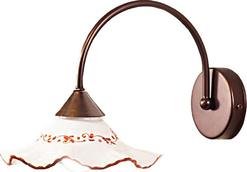 Applique-ceramica-Due-P-illuminazione-HOPE-AP-E27-LED-classica-lampada-parete
