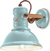 Applique-ceramica-Ferroluce-Retrò-INDUSTRIAL-C1693-E27-LED-vintage-rustica-lampada-parete