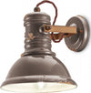 Applique-ceramica-Ferroluce-Retrò-INDUSTRIAL-C1693-E27-LED-vintage-rustica-lampada-parete