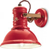 Applique-ceramica-Ferroluce-Retrò-INDUSTRIAL-C1693-E27-LED-vintage-rustica-lampada-parete