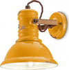 Applique-ceramica-Ferroluce-Retrò-INDUSTRIAL-C1693-E27-LED-vintage-rustica-lampada-parete