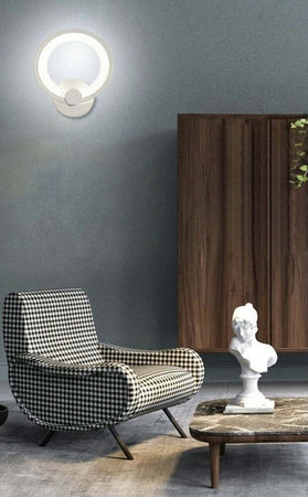 Applique Cerchio 10 Watt Parete Abat Jour Luce Fredda Calda Naturale 6551 E27 Casa, arredamento e bricolage > Illuminazione da interno > Applique per interno Trade Shop italia - Napoli, Commerciovirtuoso.it