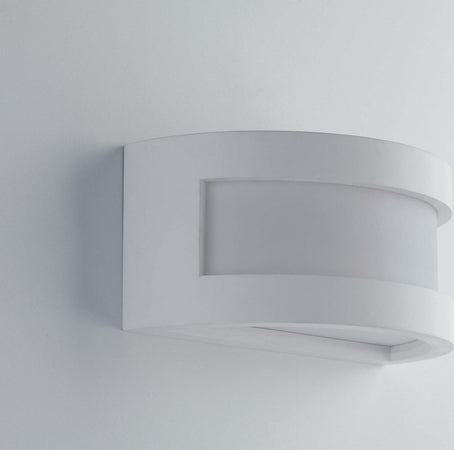 Applique Cervinia Bianco 1Xe27 25X13X12Cm Illuminazione/Illuminazione per interni/Illuminazioni per pareti/Applique Led Mall Home - Napoli, Commerciovirtuoso.it