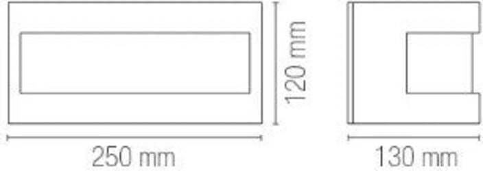 Applique-Cervinia-Bianco-1Xe27-25X13X12Cm