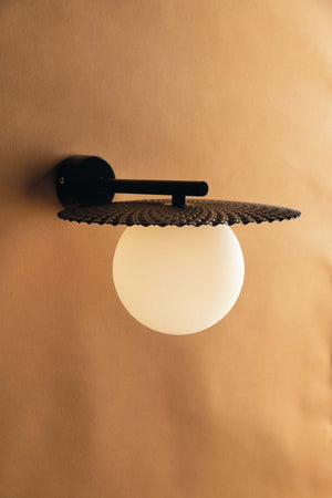 Applique Chaplin Nero 1Xg9 25,5X16,5X22Cm Illuminazione/Illuminazione per esterni/Lampade da parete Led Mall Home - Napoli, Commerciovirtuoso.it