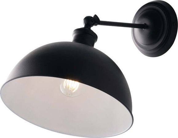 Applique Charleston Nero 1Xe27 20X23X27,5Cm Illuminazione/Illuminazione per interni/Illuminazioni per pareti/Applique Led Mall Home - Napoli, Commerciovirtuoso.it