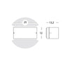 Lampada da parete applique Umbe mezza luna chiusa per esterno 60 w