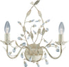 Applique-Classica-Almandita-Acciaio-Bianco-Vetro-Oro-2-Luci-E14